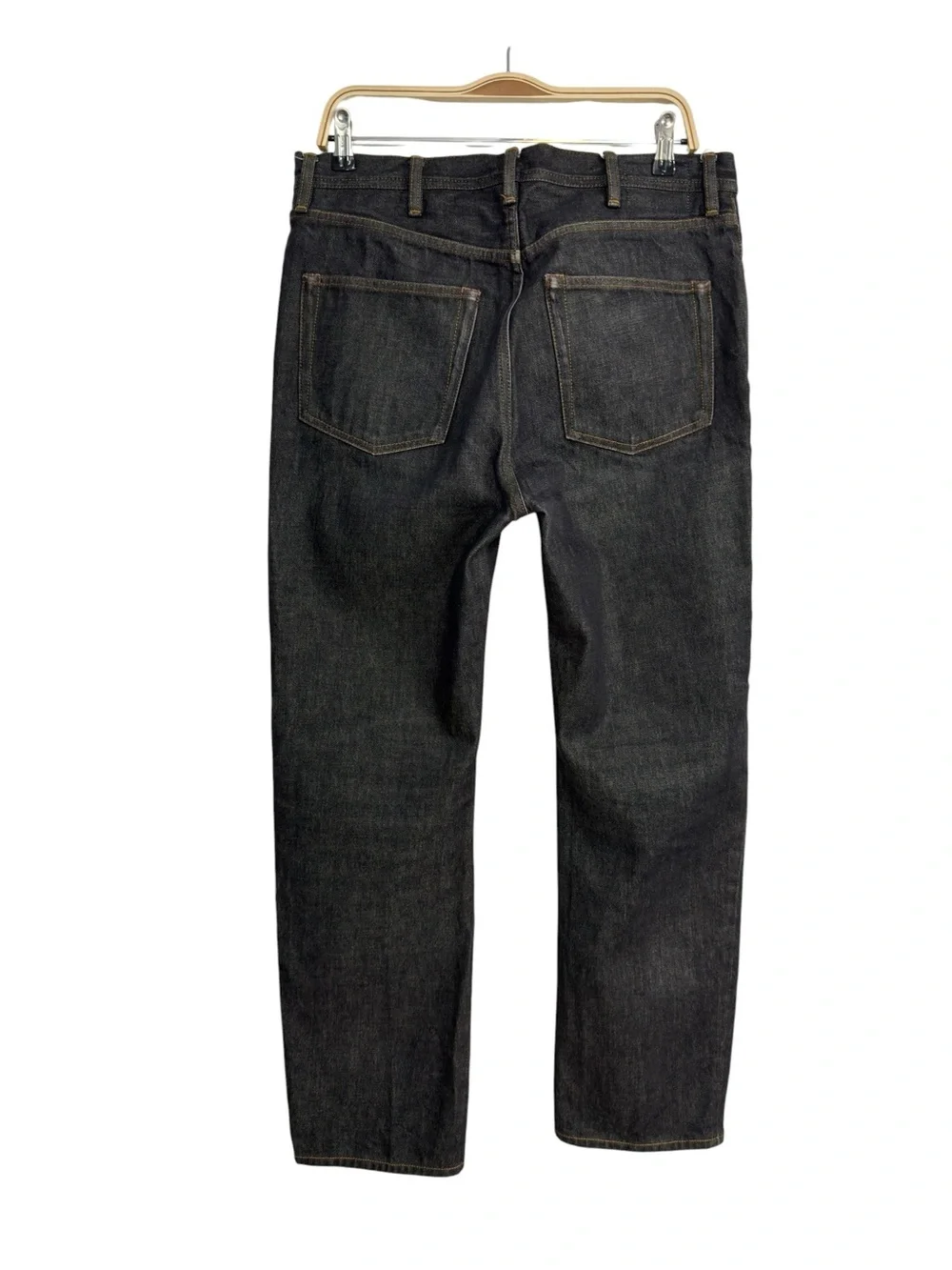 Acne Studios Blå Konst Land Black Straight Leg Jeans Dark Wash 29x32 Jeans Pants